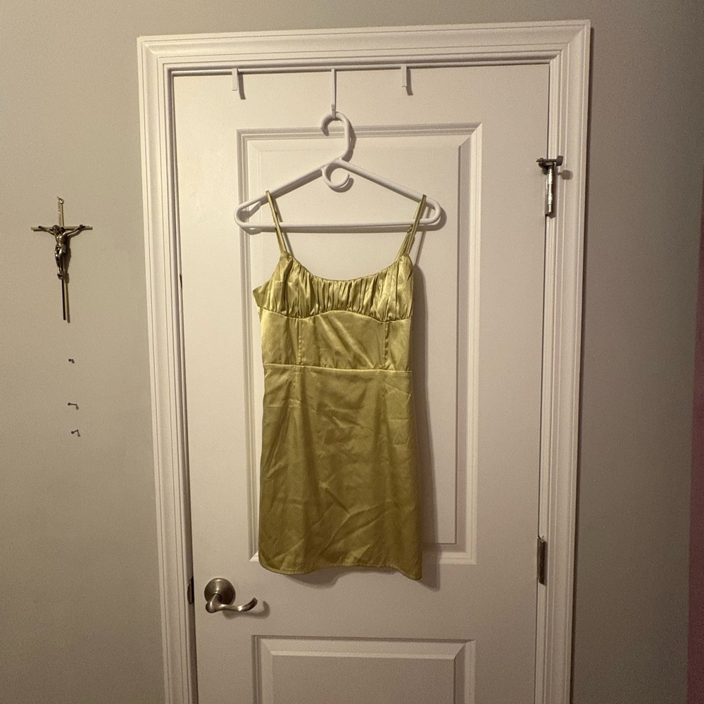 Elegant Lime Mini Dress